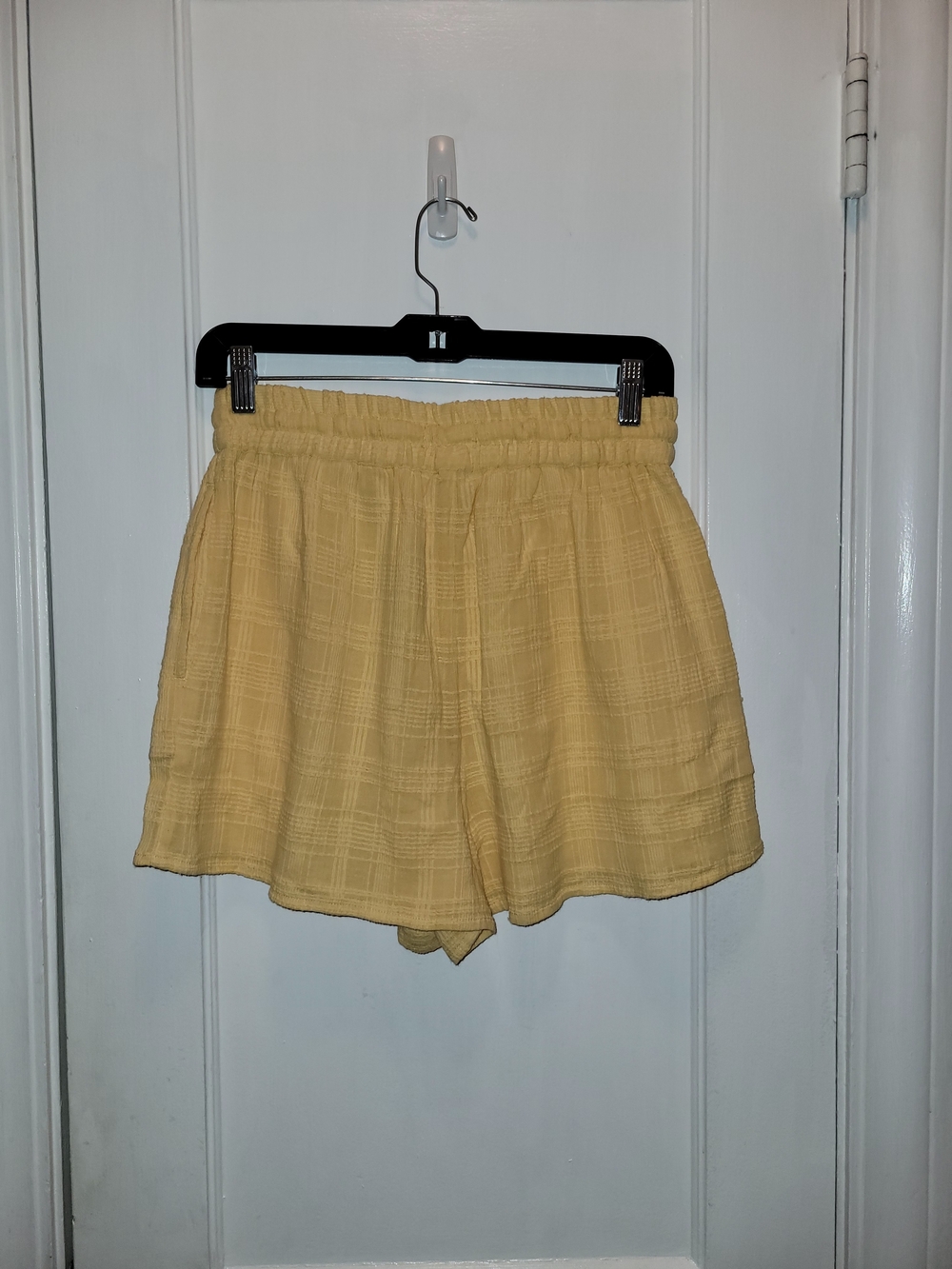 L*space Yellow High-Waist Drawstring Shorts NWT 100% Cotton - Picture 6 of 6